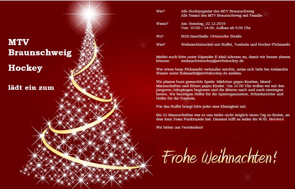 MTV Braunschweig Hockey Weihnachtshockey